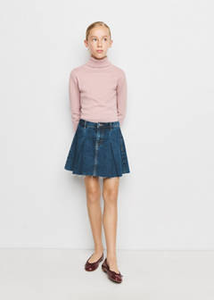 Turtleneck knit sweater — Light Pink 2