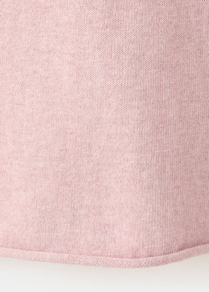 Turtleneck knit sweater — Light Pink