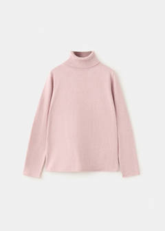 Turtleneck knit sweater — Light Pink 3