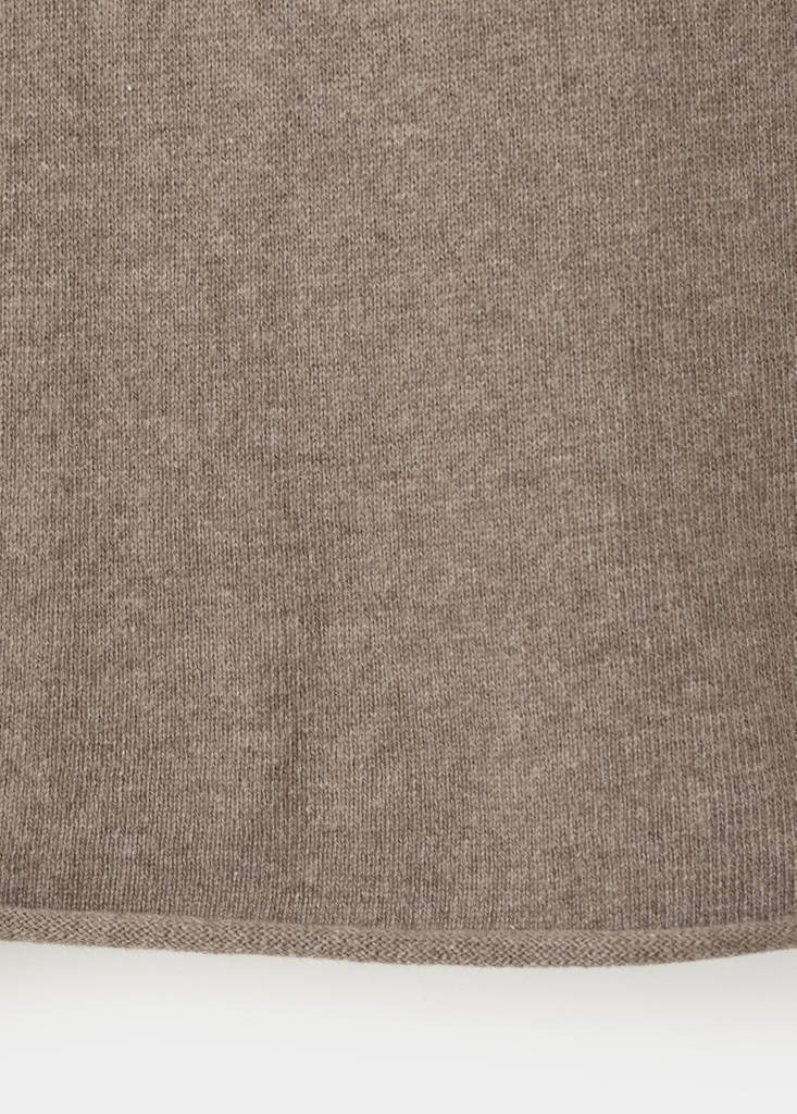 Turtleneck knit sweater — Light/Pastel Brown