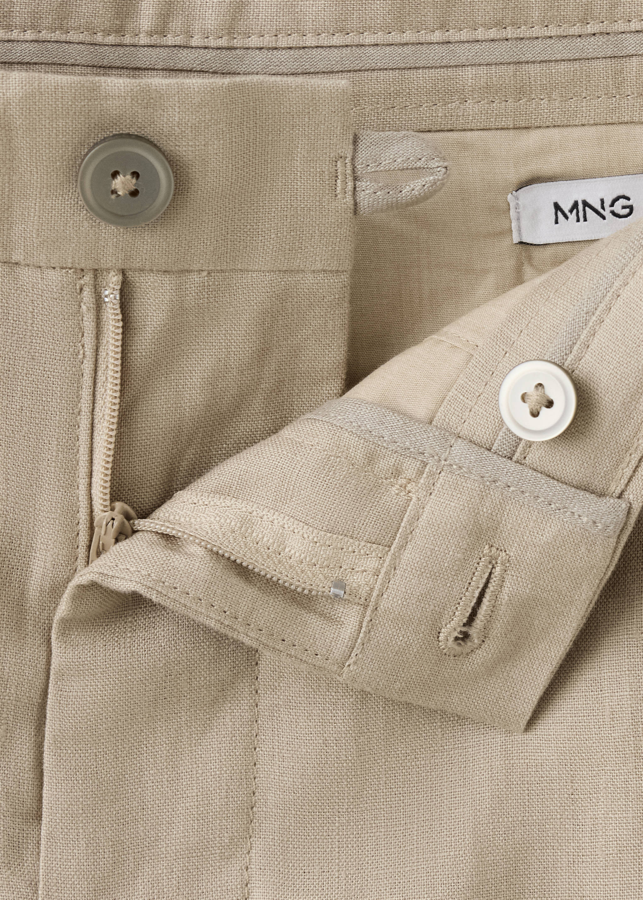 Pantalón 100% lino slim fit - Detalle del artículo 8