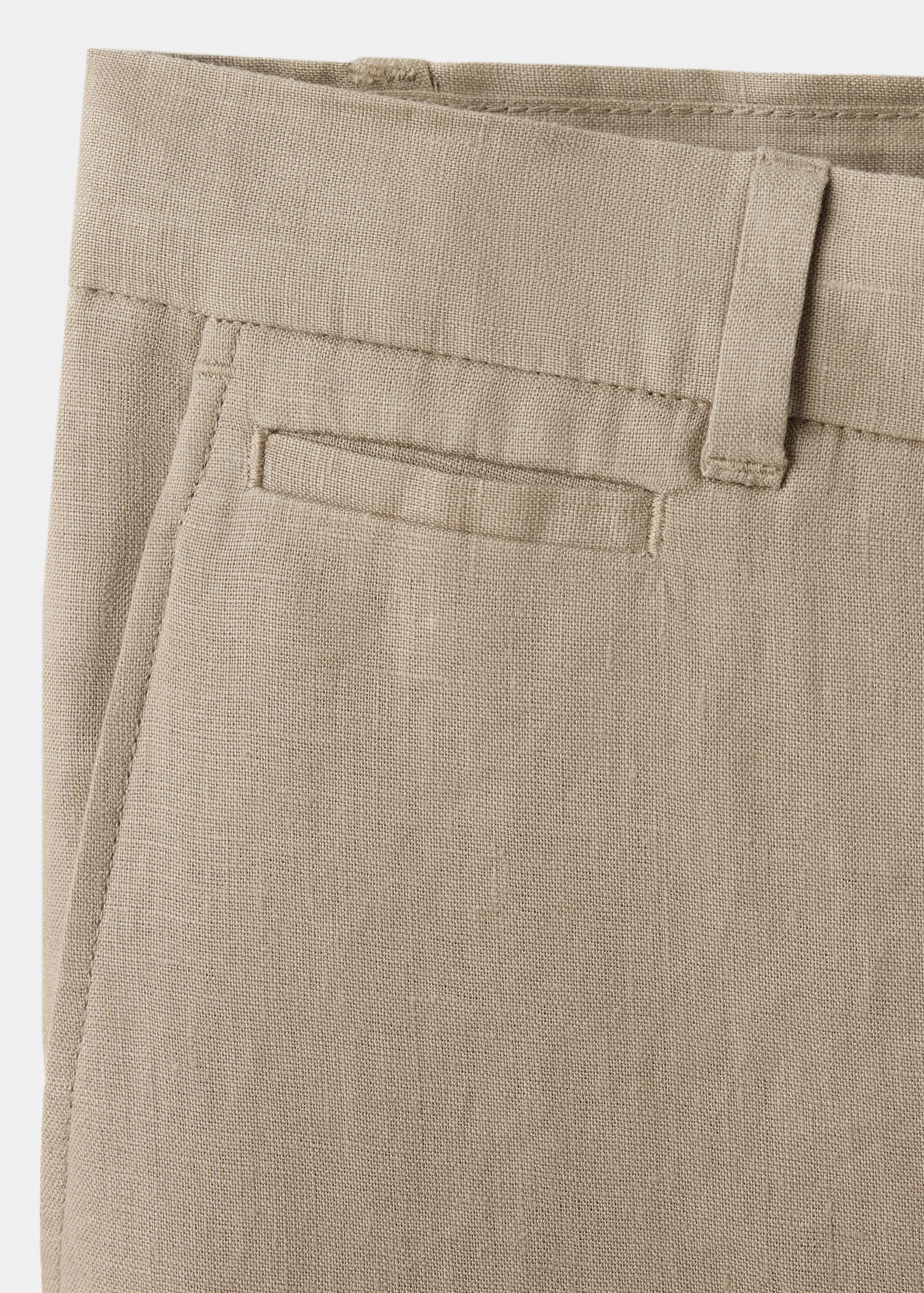 Pantalón 100% lino slim fit - Detalle del artículo 0
