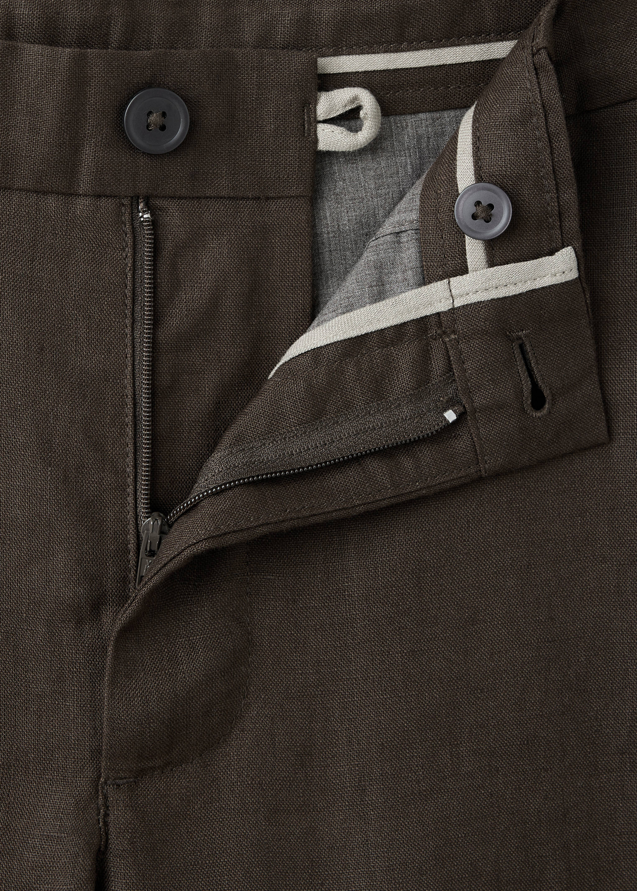 Pantalón 100% lino slim fit - Detalle del artículo 8