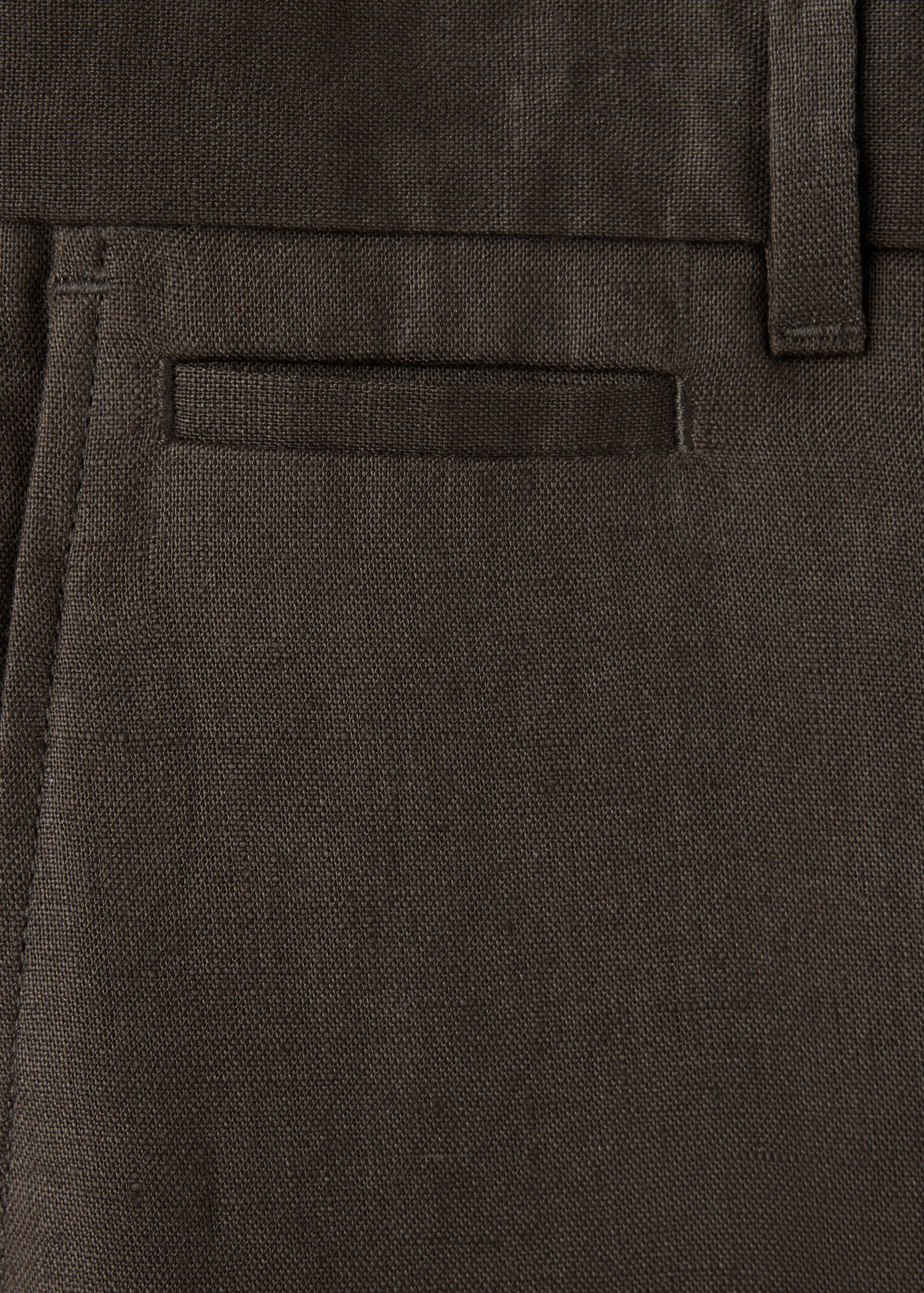 Pantalón 100% lino slim fit - Detalle del artículo 0