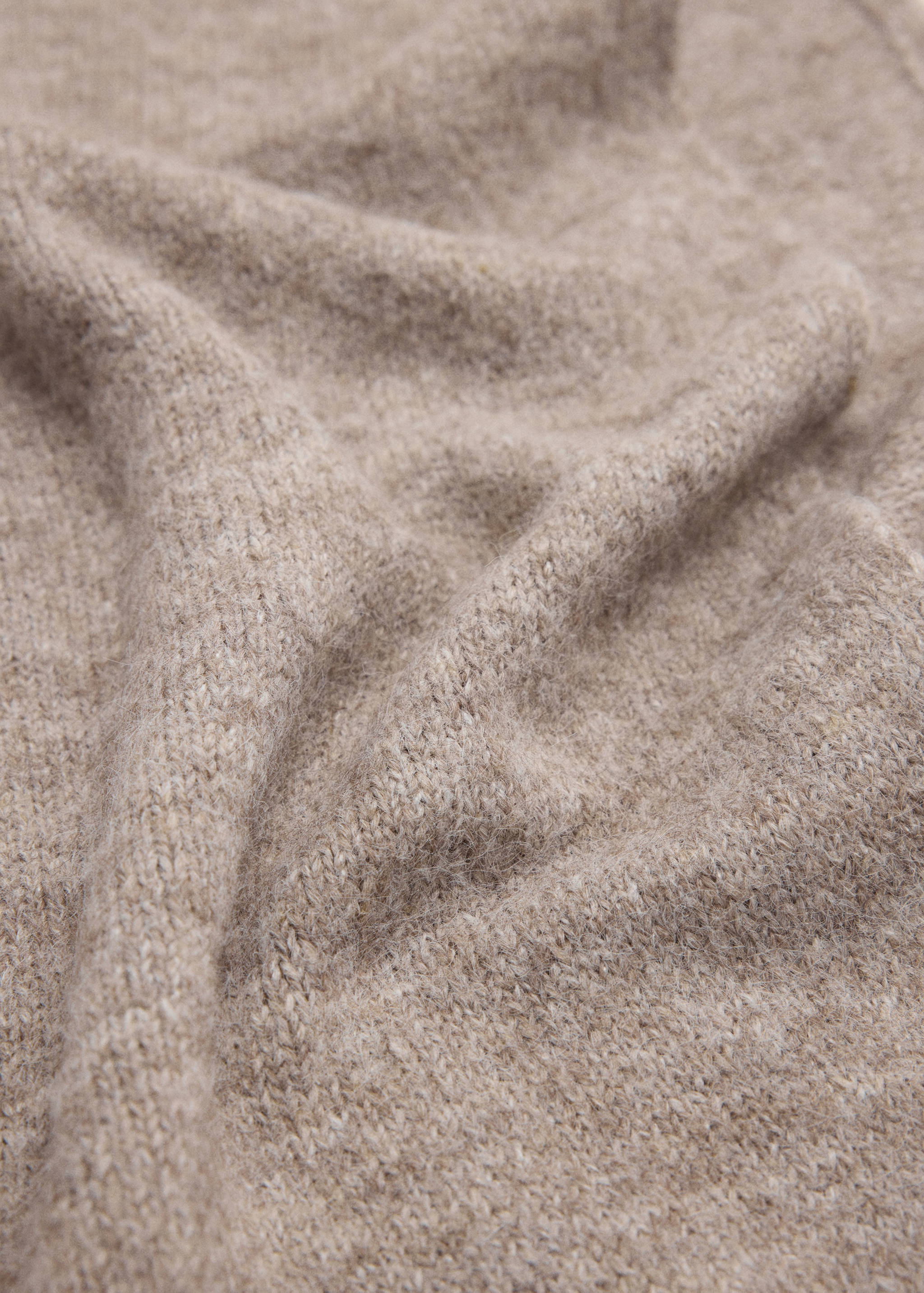 Plain knitted scarf - Medium plane