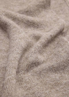 Plain knitted scarf — Medium Brown 2