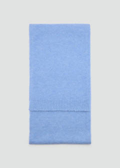Plain knitted scarf — Sky Blue 1