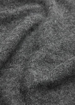 Plain knitted scarf — Charcoal 2