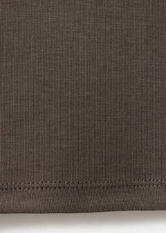 Turtleneck T-shirt — Medium Brown 7