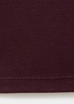 Turtleneck T-shirt — Burgundy 7