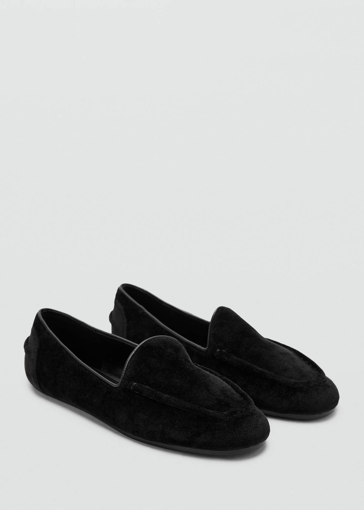 Velvet loafers — Black