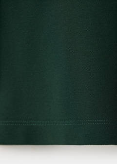 Slim fit cotton blend polo shirt — Dark Green 8