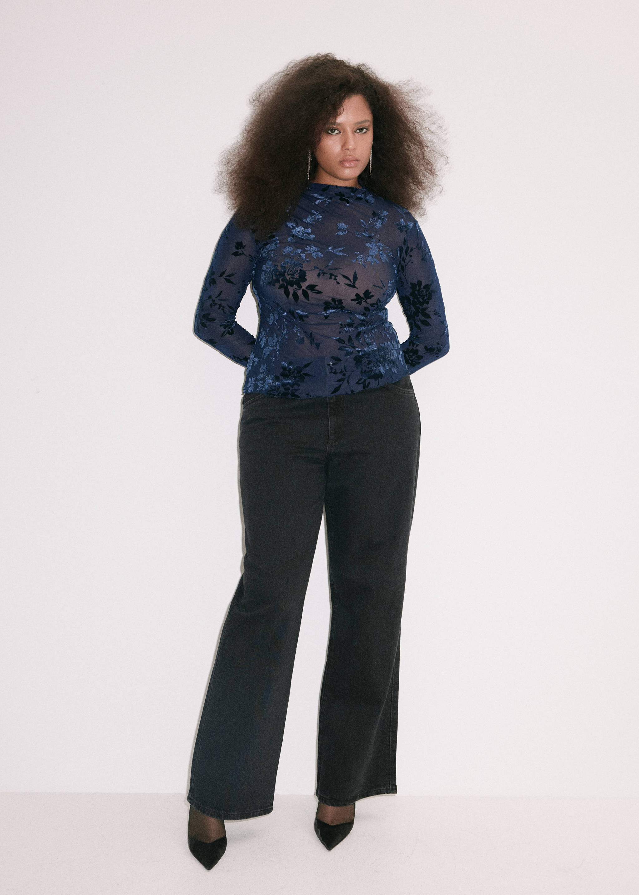 Devoré high-neck top - Details of the article 5