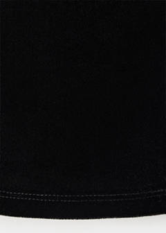 Velvet top with buttons — Black 7