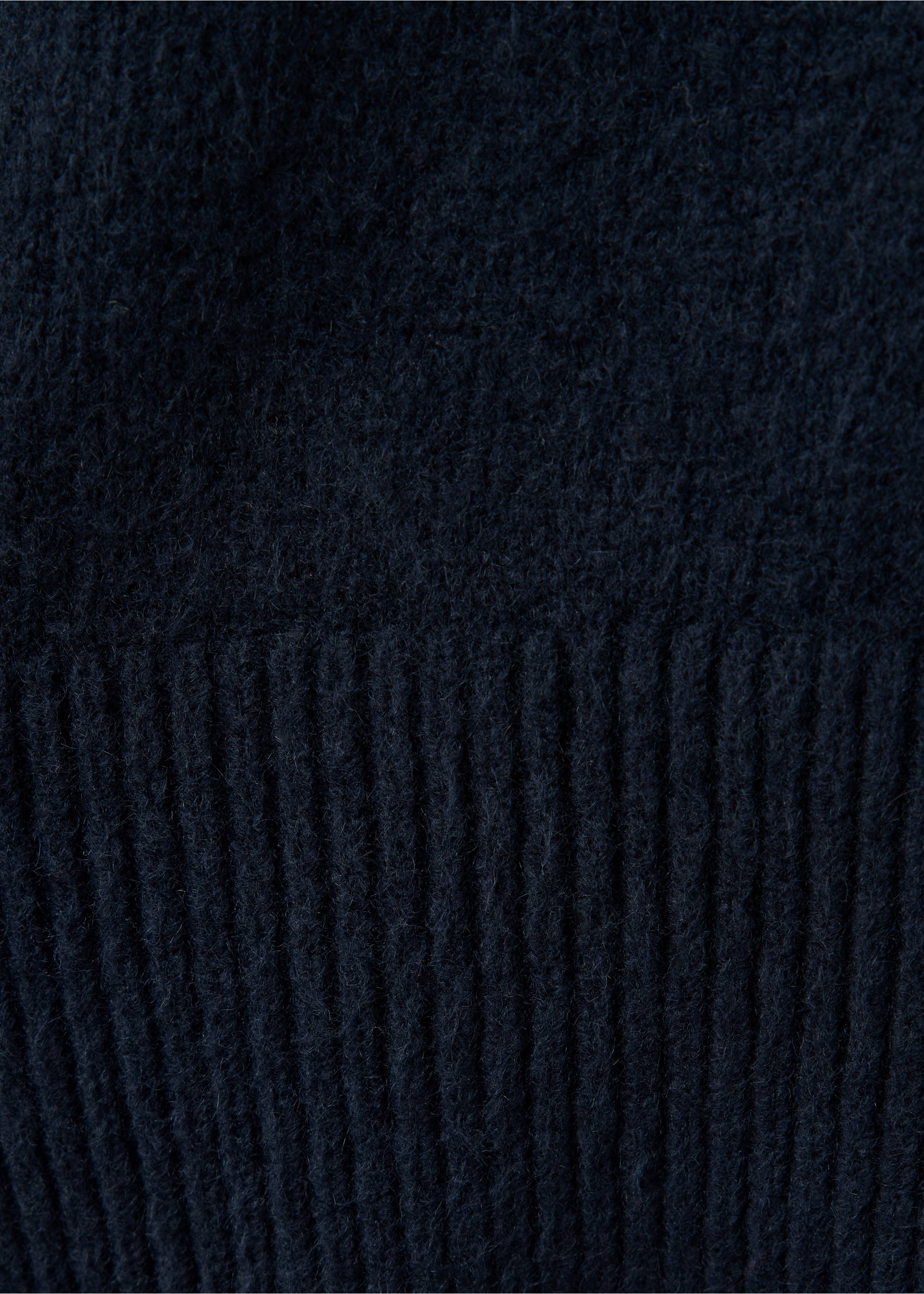 Short knitted dress - Details of the article 0, Navy. Ref: 37097796-00.