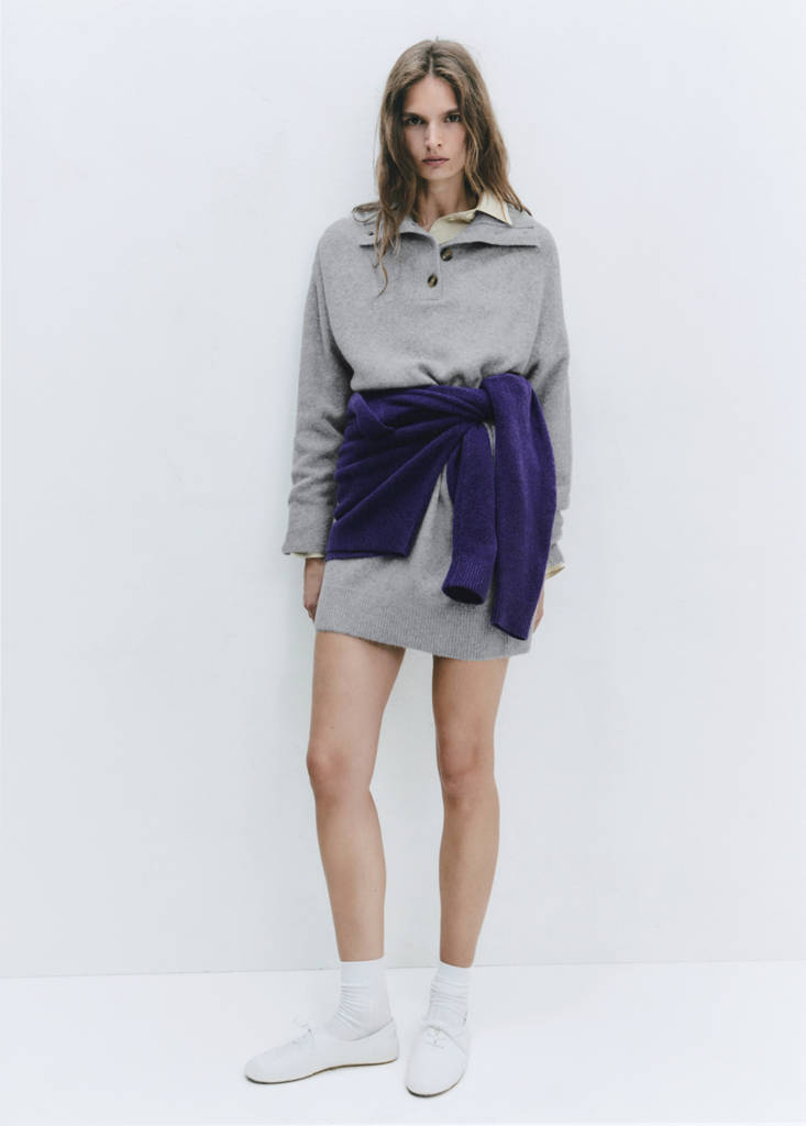 Short knitted dress by Mango