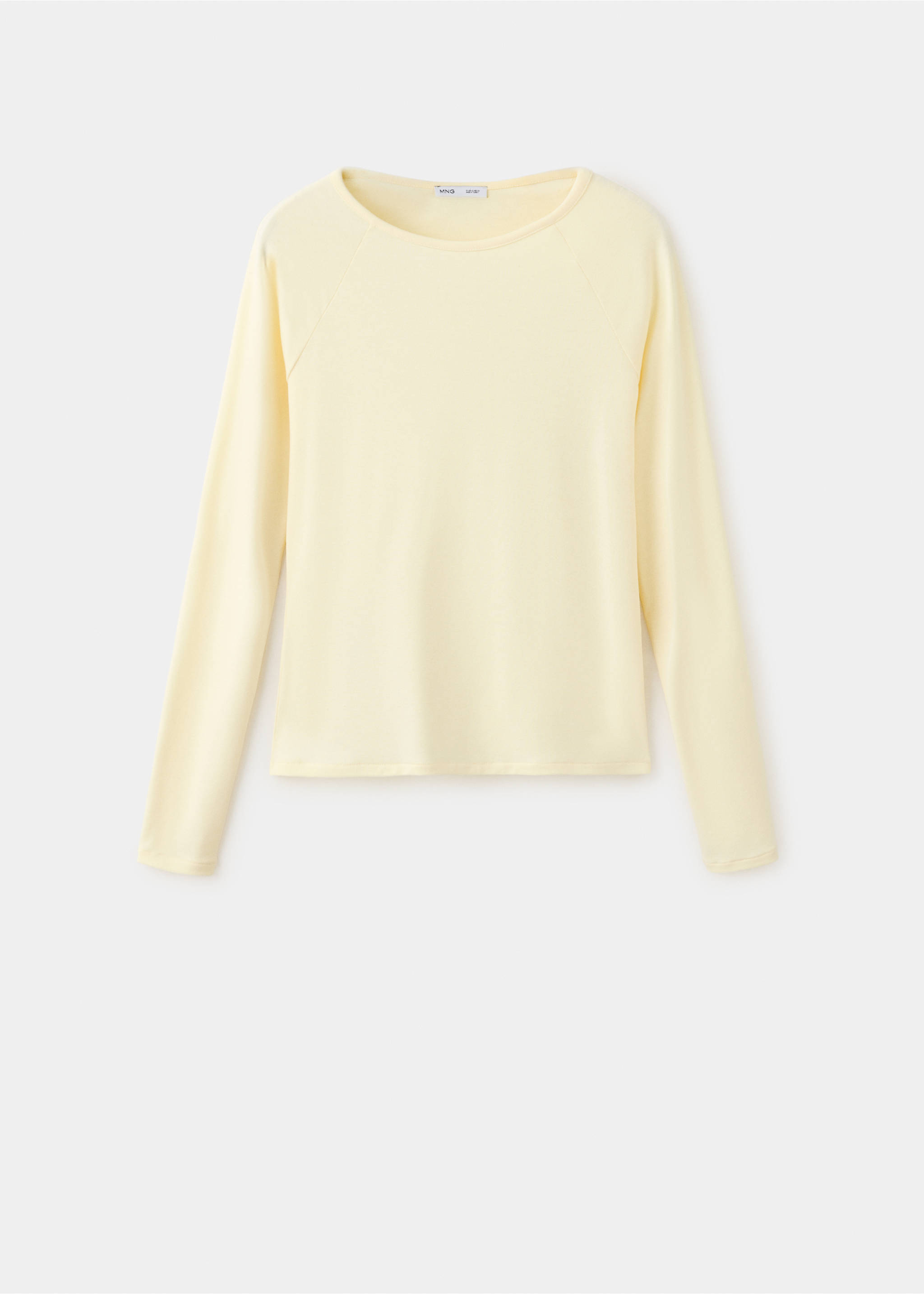 Plain boat neck T-shirt - Article without model, Vanilla. Ref: 37097800-00.