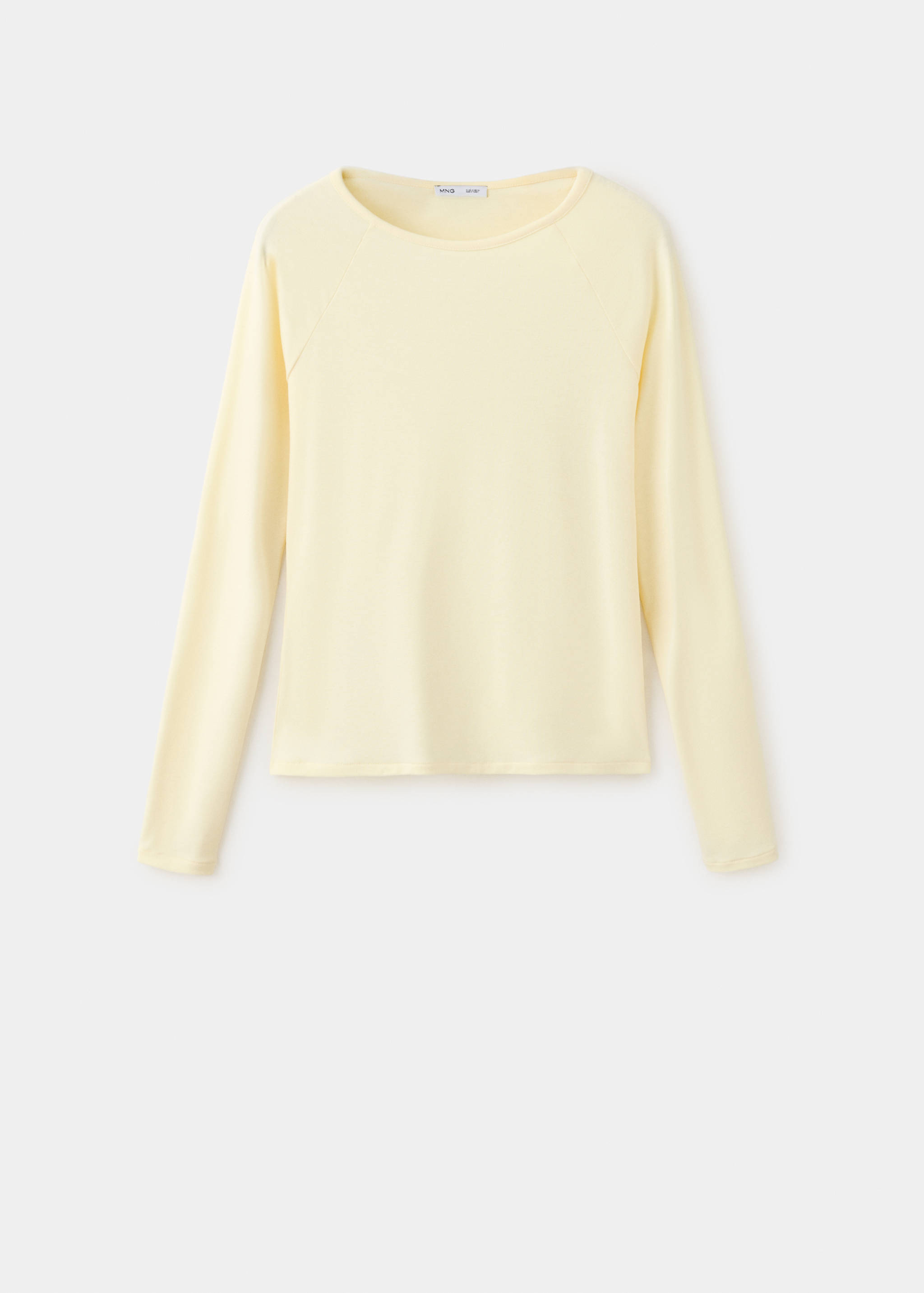 Plain boat neck T-shirt - Article without model