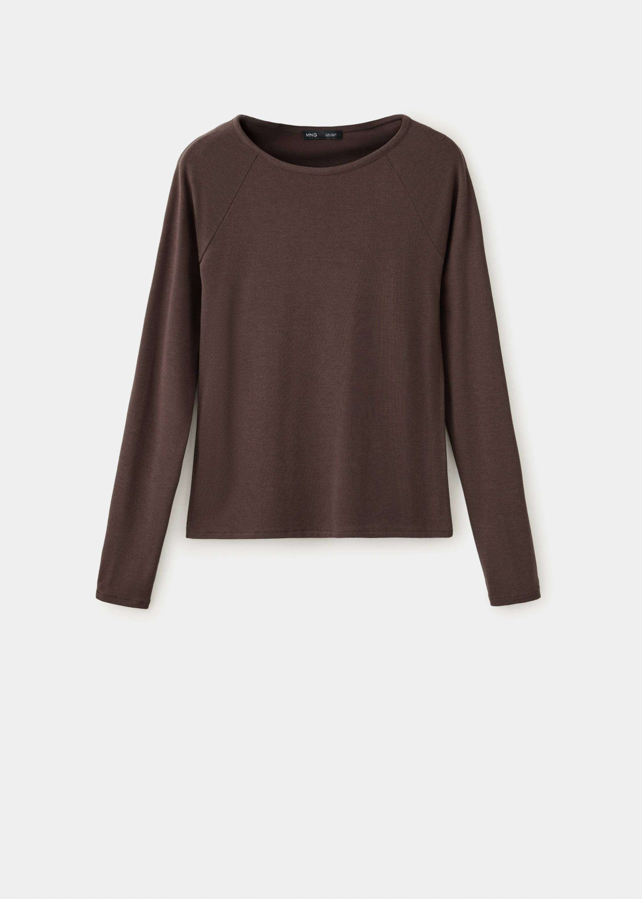 Plain boat neck T-shirt - Article without model