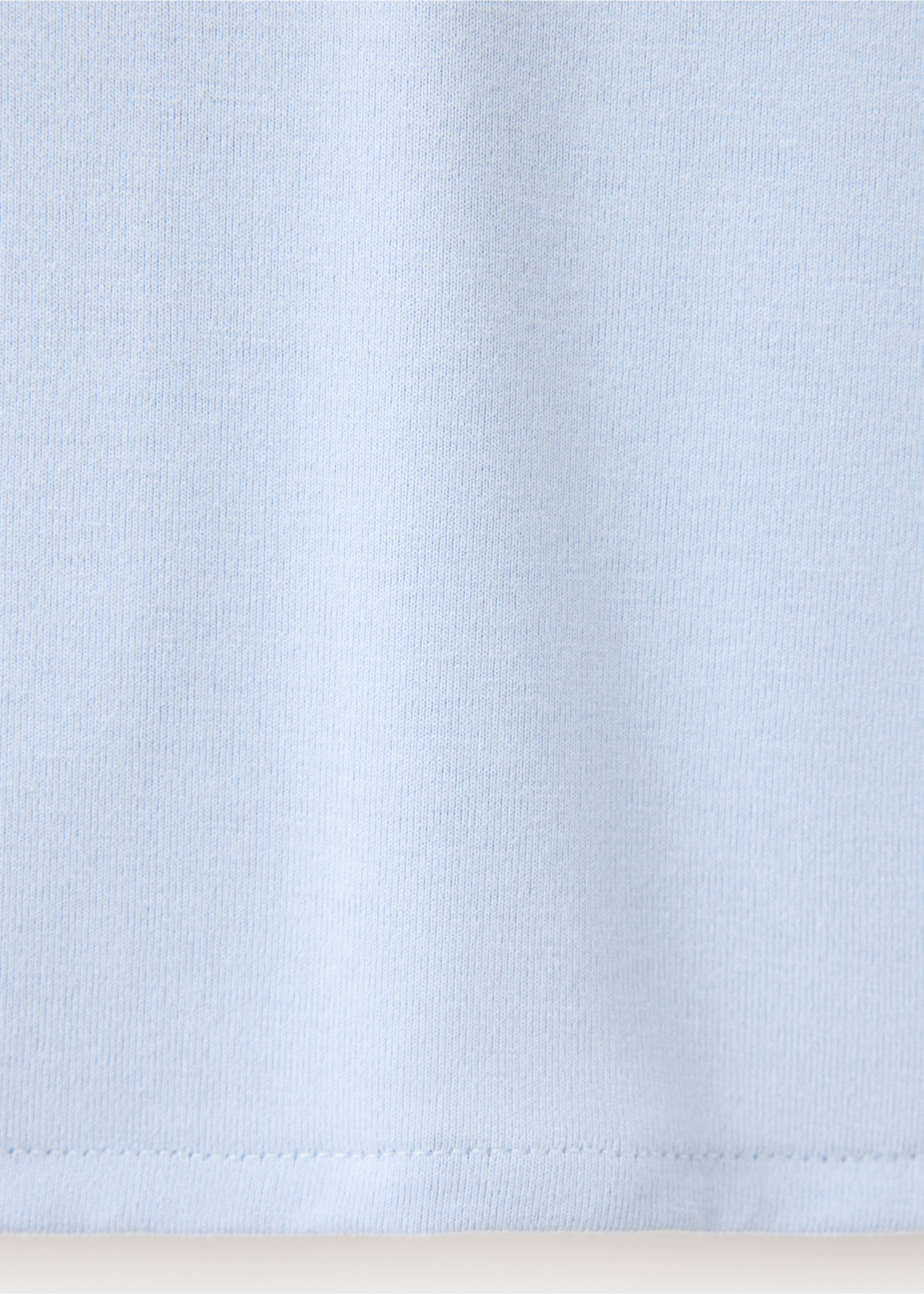 Plain boat neck T-shirt - Details of the article 0, Sky Blue. Ref: 37097800-00.