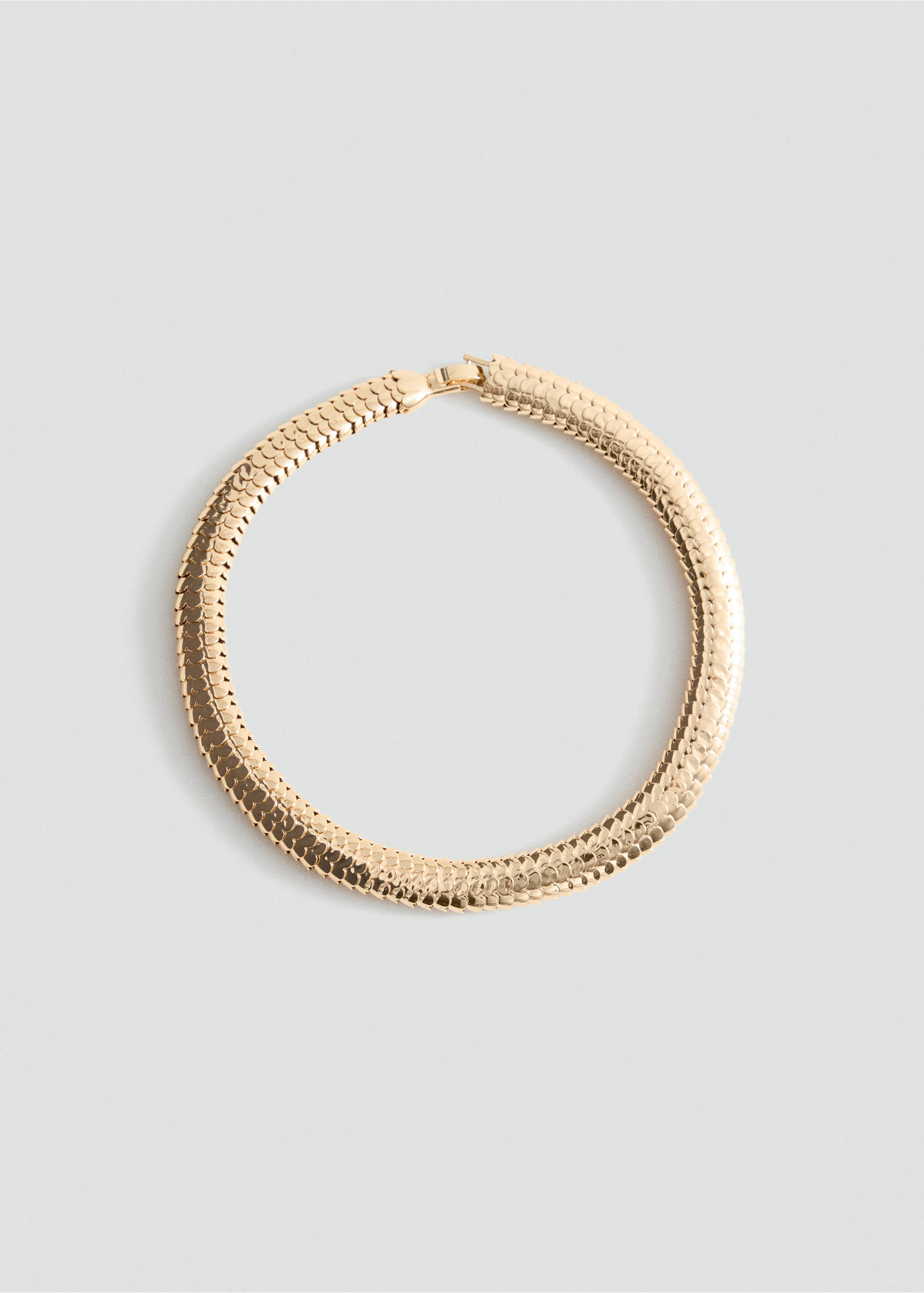 Snake-effect collar - Article without model, Gold. Ref: 37097801-00.