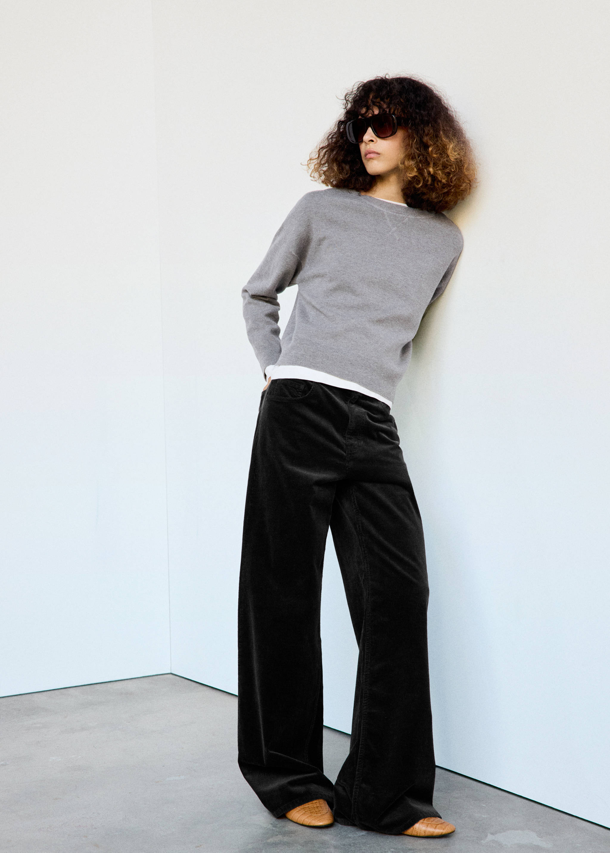 Wideleg corduroy broek - Overzichtstekening