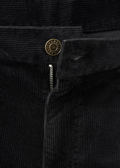 Wide leg corduroy trousers — Black 7