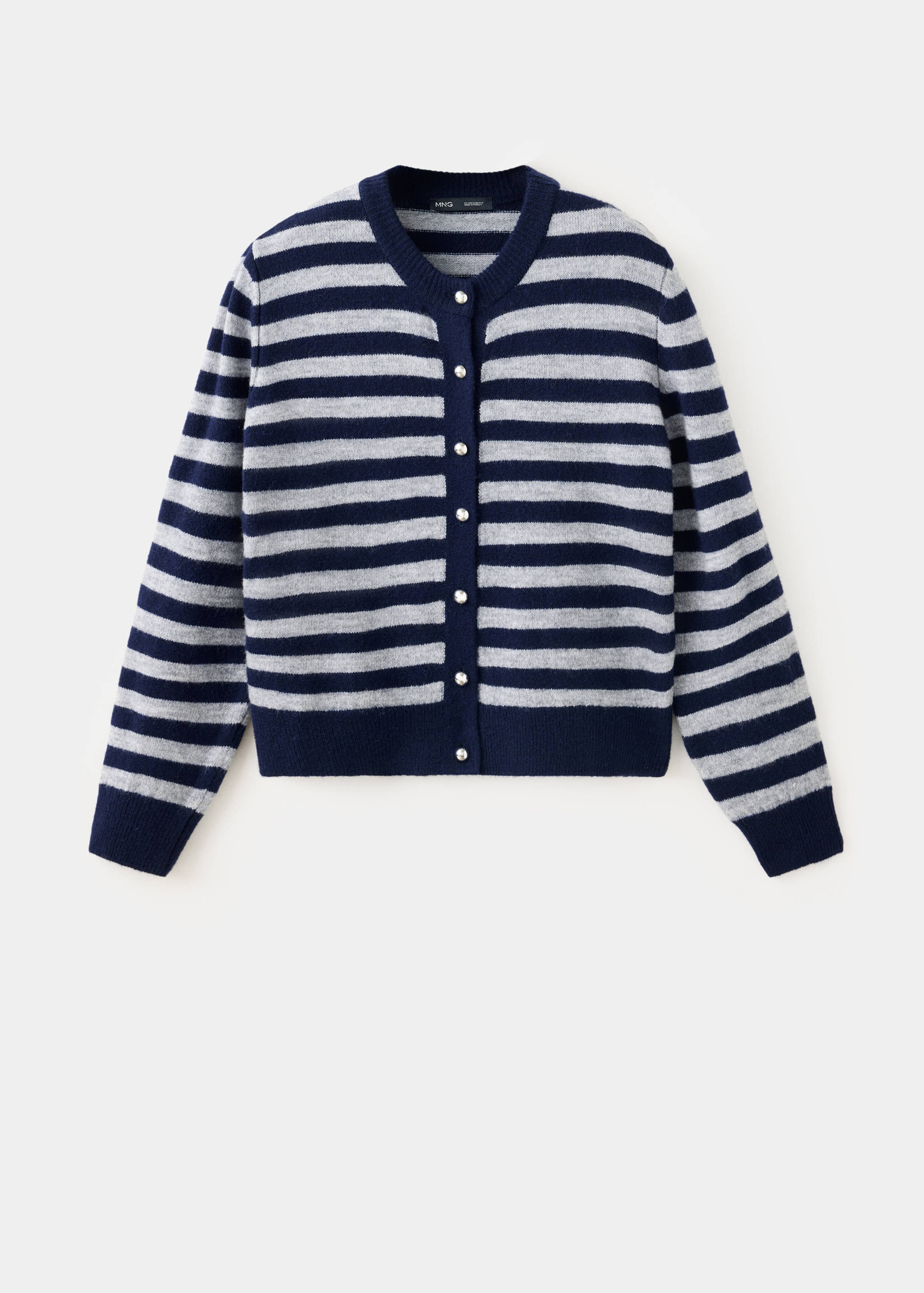 Ribbed knitted cardigan - Article without model