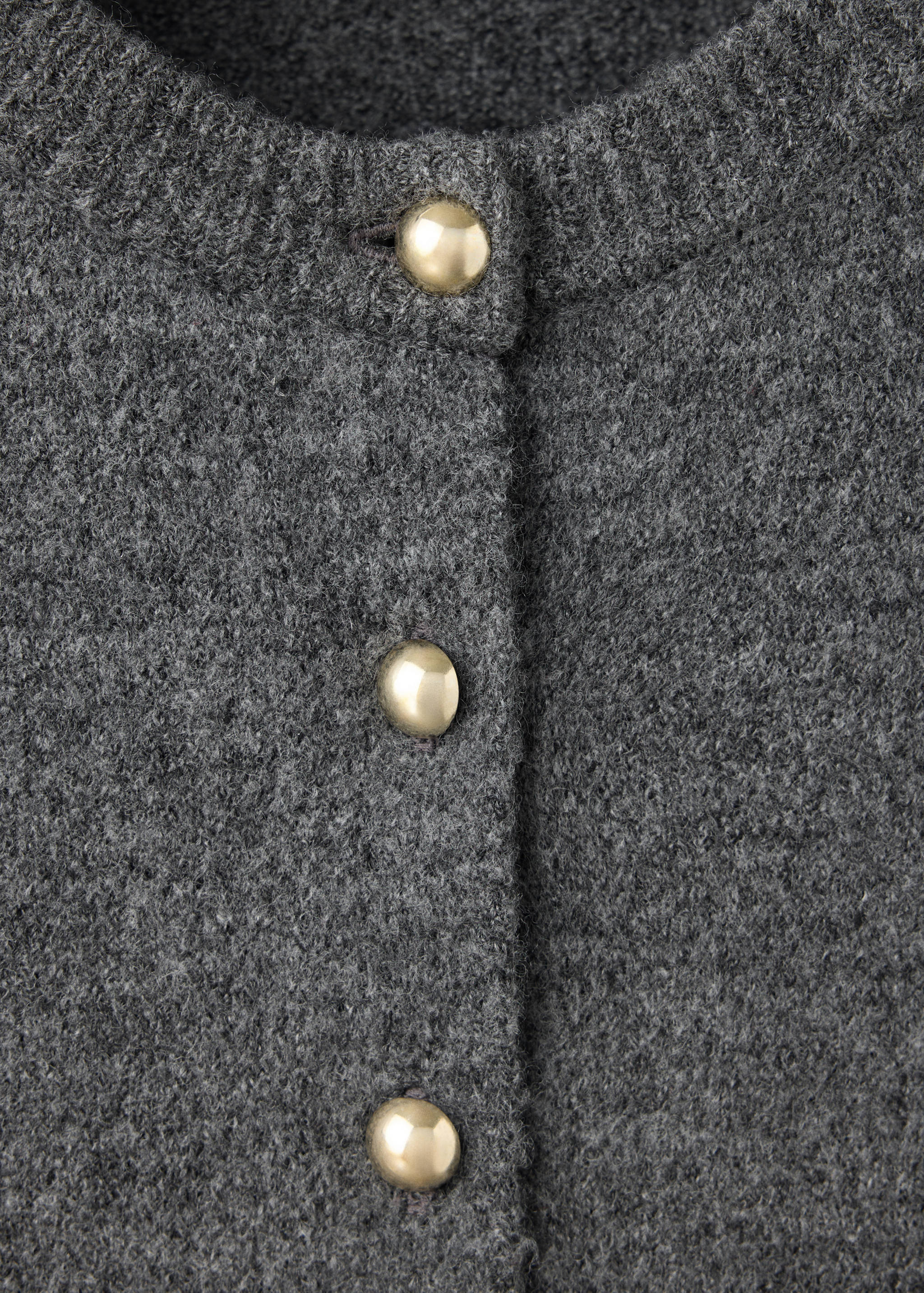 Ribbed knitted cardigan - Details of the article 8