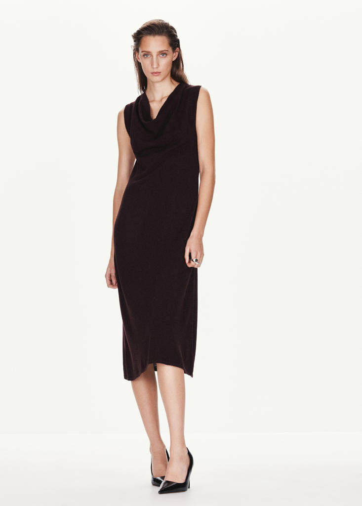 Draped midi-dress by Mango