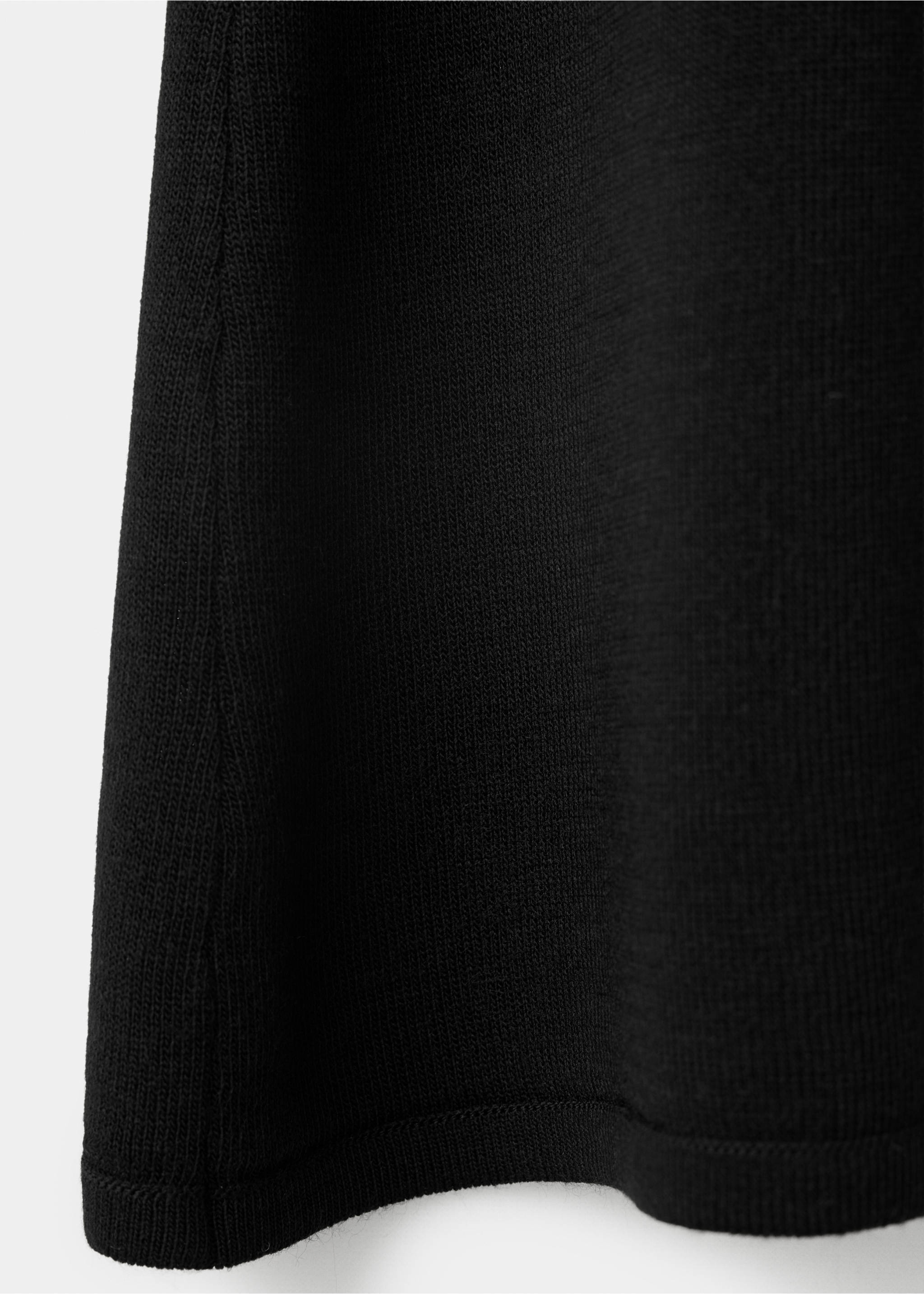 Draped midi-dress - Details of the article 0, Black. Ref: 37097811-00.