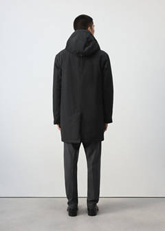 Water-repellent quilted parka — Black 3