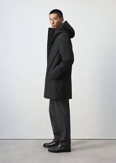 Water-repellent quilted parka — Black 5