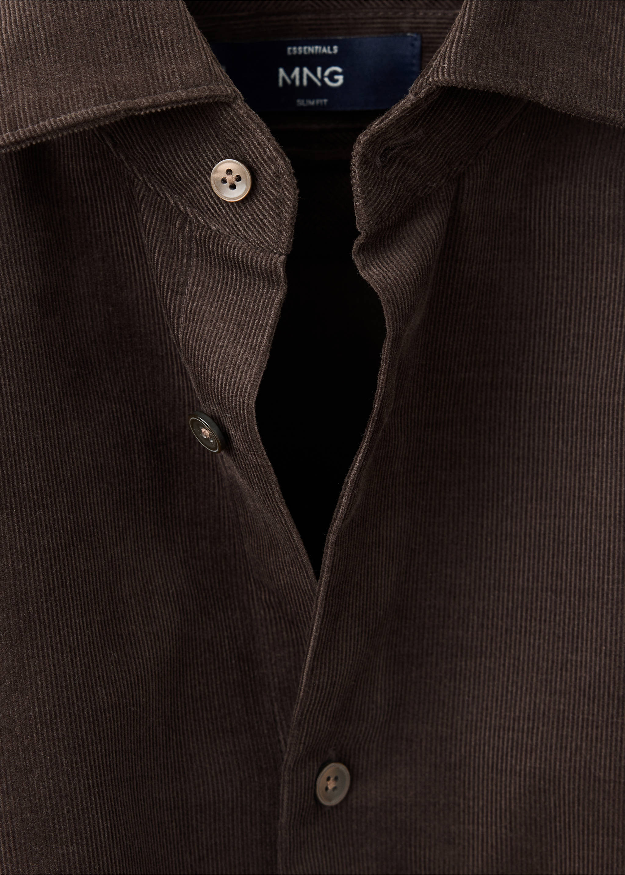 SHIRT RIMINI - Details of the article 8, Brown. Ref: 37097883-00.