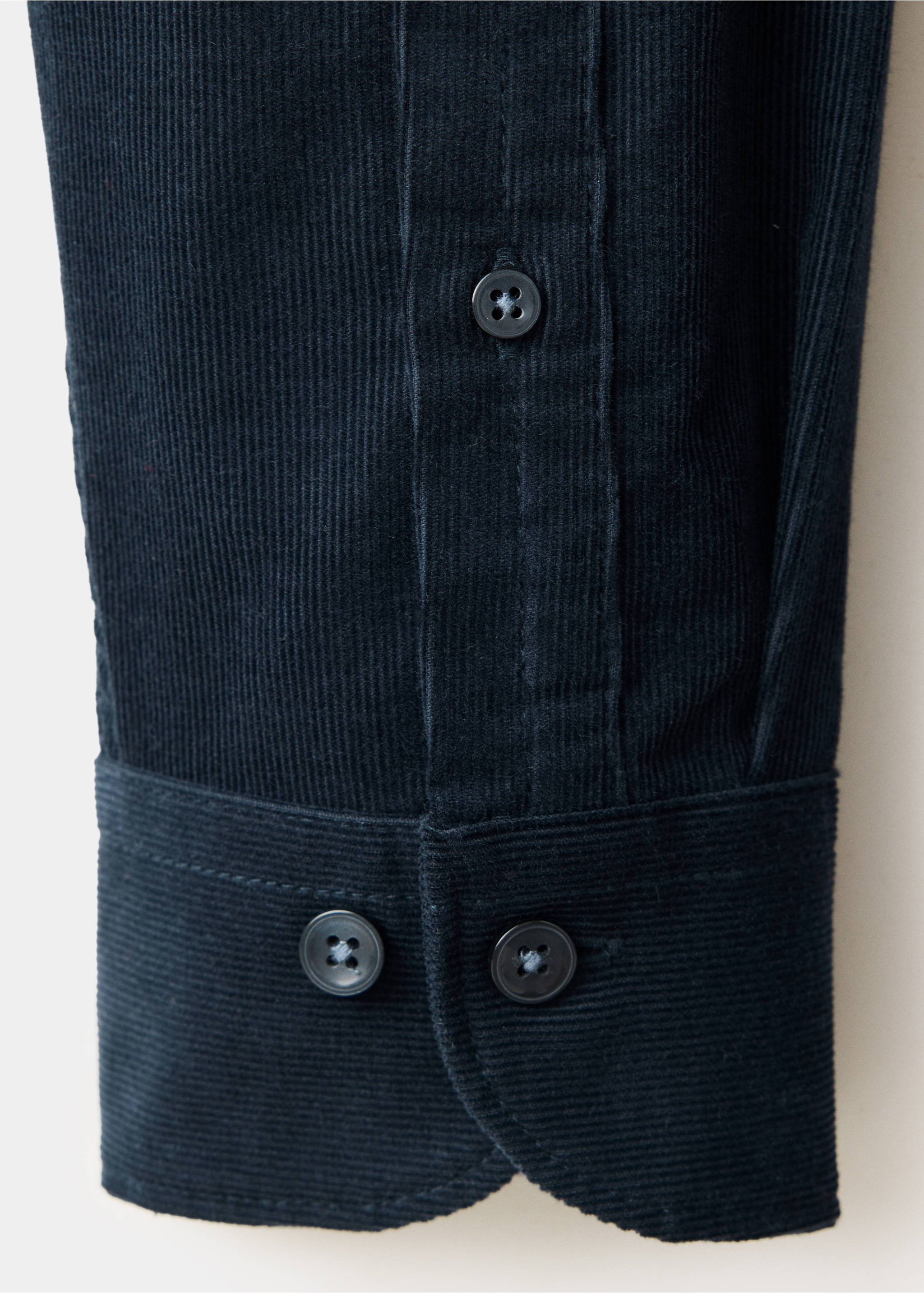 100% cotton slim-fit shirt - Details of the article 0, Dark Navy. Ref: 37097883-00.
