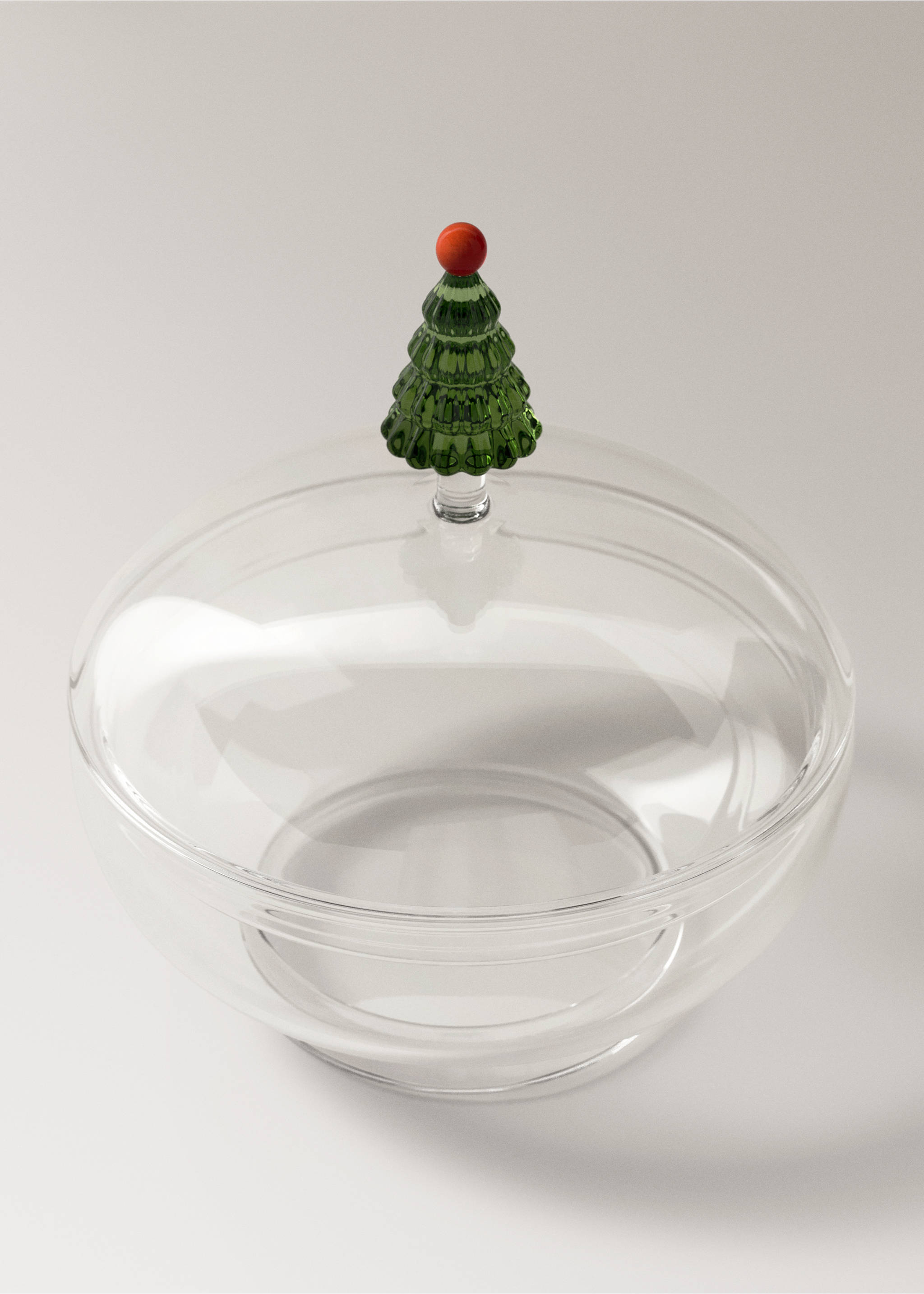 Zuckerdose aus Glas mit Deckel, Baumdetail - Detail des Artikels 2, Waldgrün. Ref: 37097891-00.