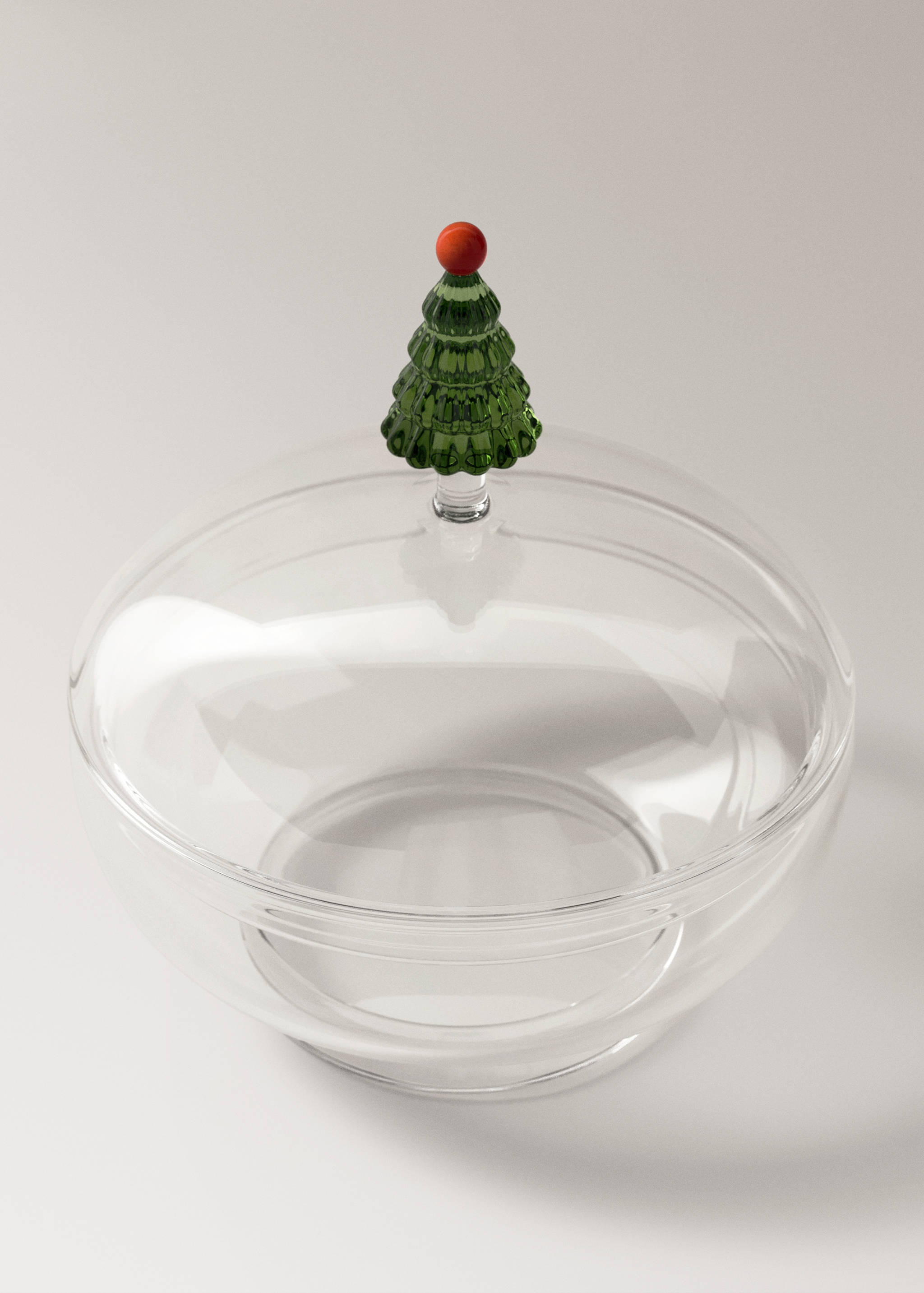 Zuckerdose aus Glas mit Deckel, Baumdetail - Detail des Artikels 2