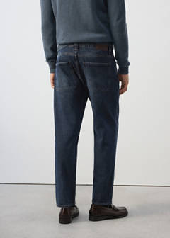 Regular-fit cropped jeans — Dark Vintage Blue 3