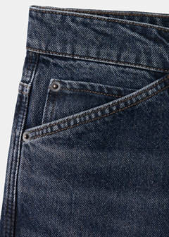 Regular-fit cropped jeans — Dark Vintage Blue 8