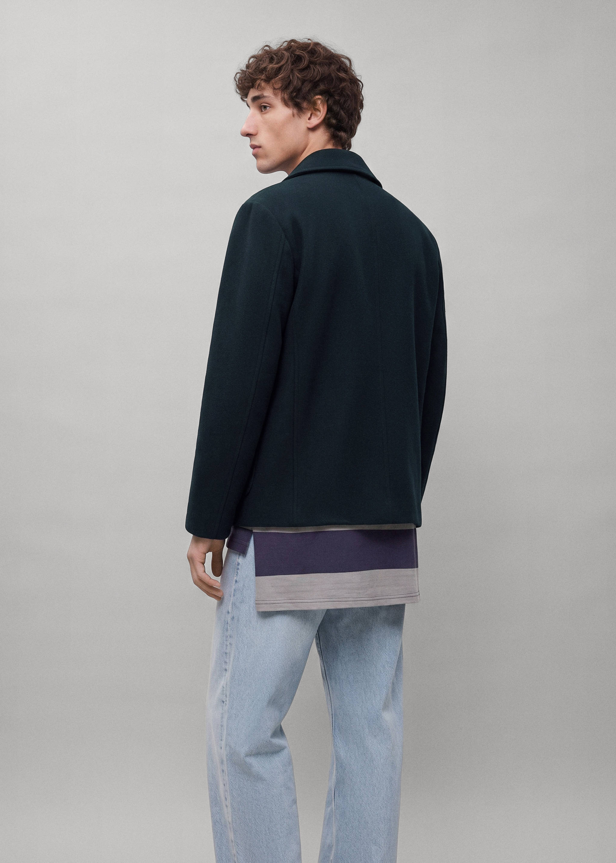 Double-breasted coat - Reverse of the article