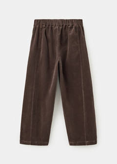 Corduroy balloon trousers — Brown 5