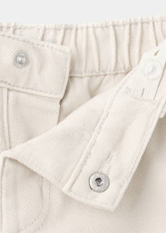 Straight-leg lined jeans — Sand 4