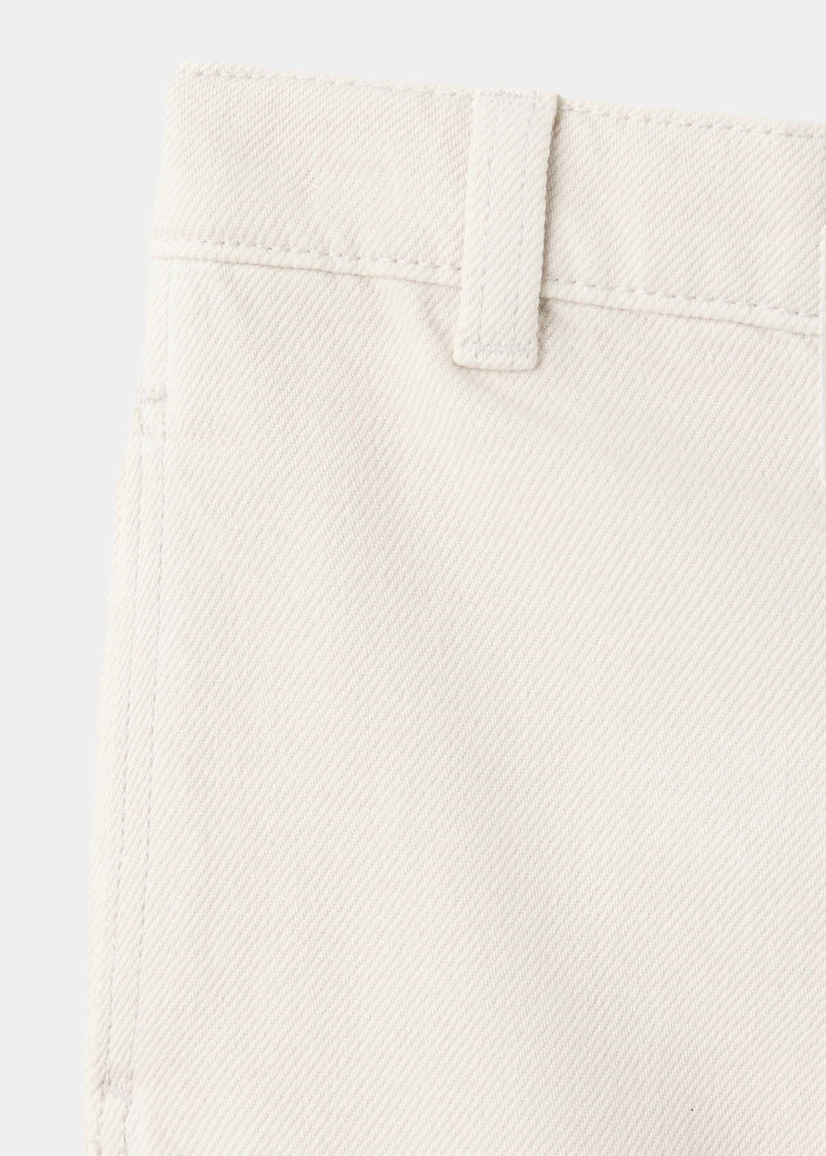 Straight-leg lined jeans — Sand