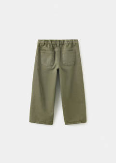 Straight-leg lined jeans — Khaki 4