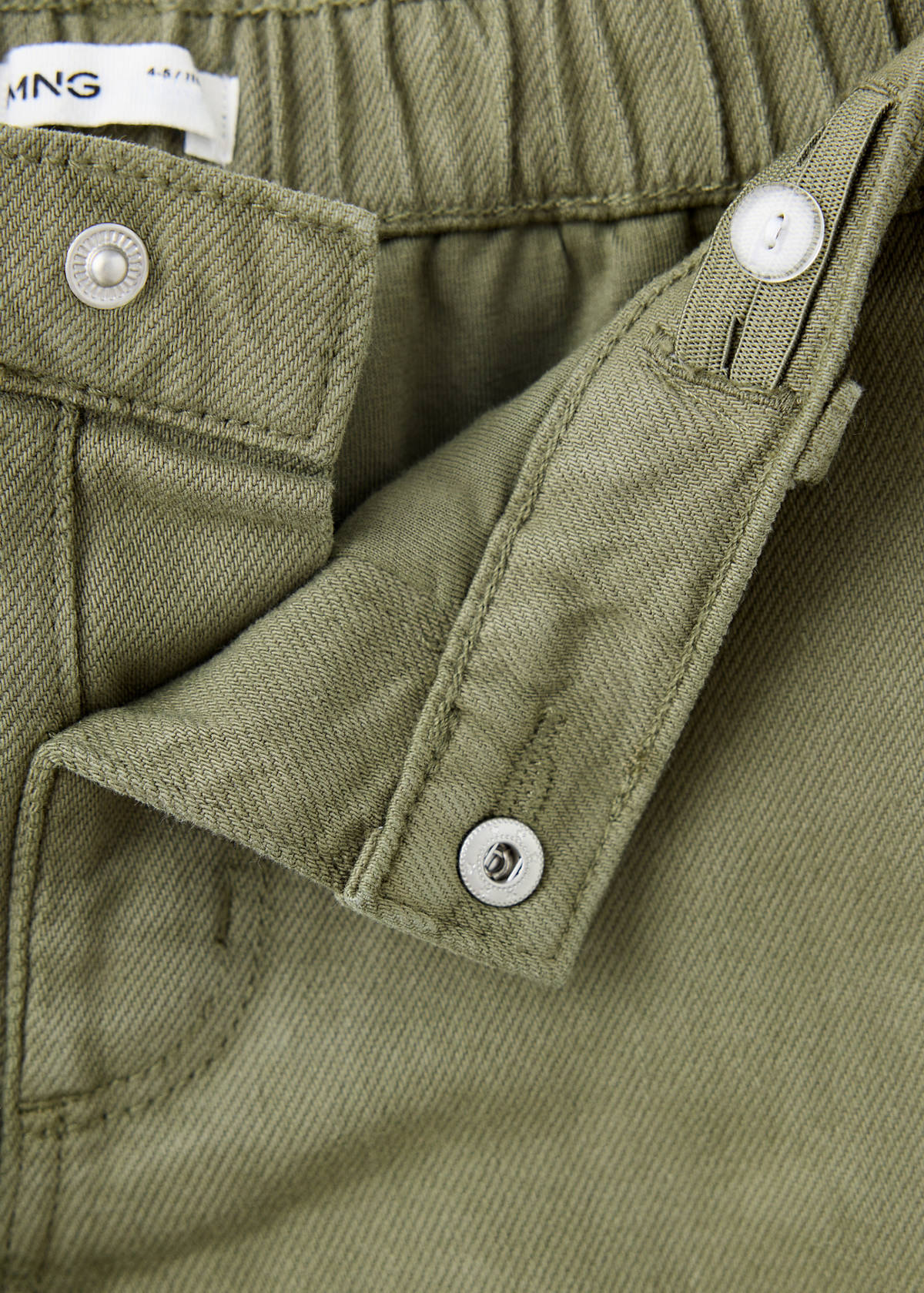 Straight-leg lined jeans — Khaki