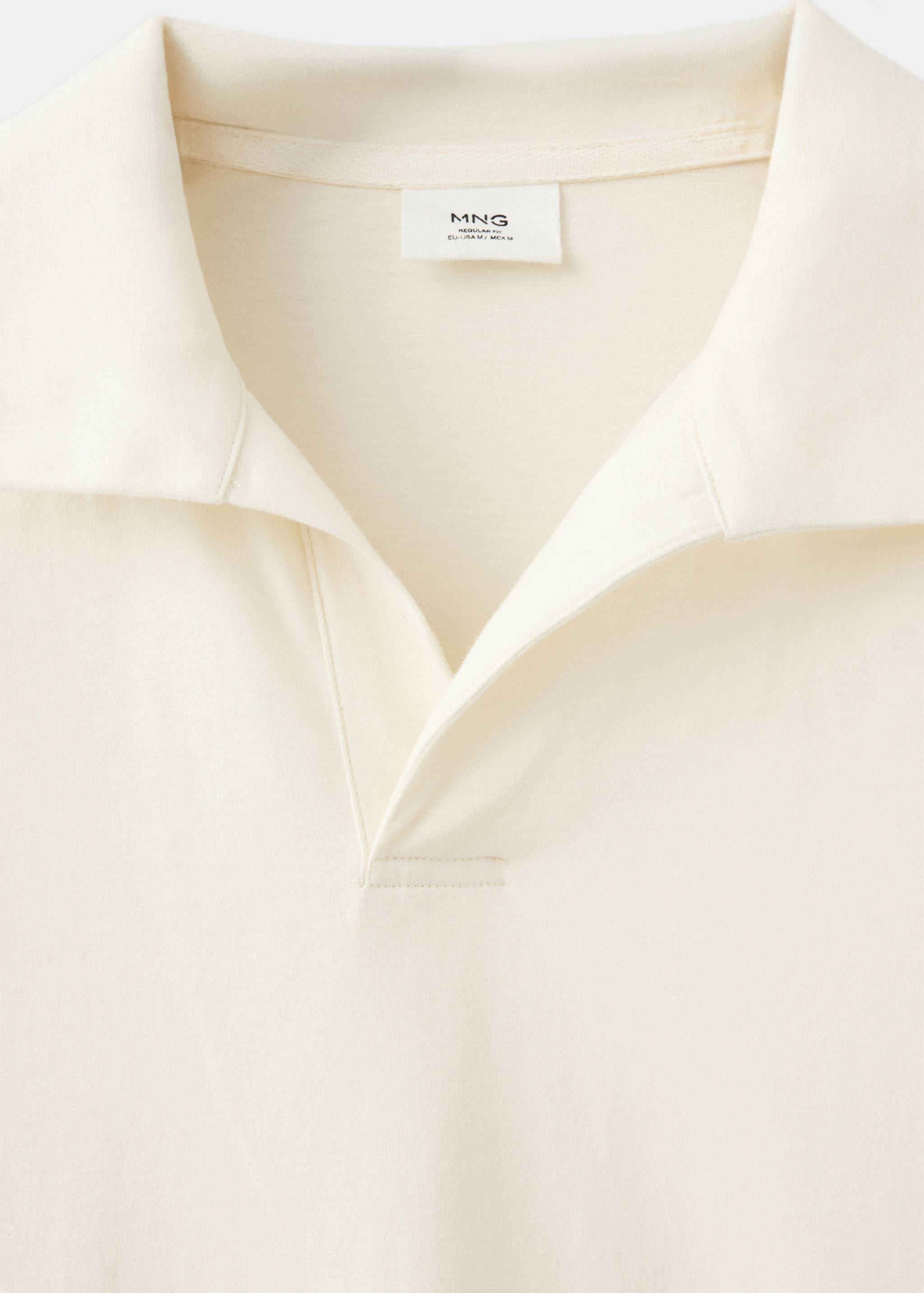 Slim fit 100% cotton polo - Details of the article 8