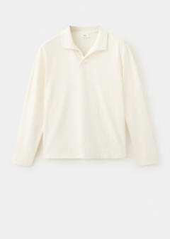 Slim fit 100% cotton polo — Off White 6