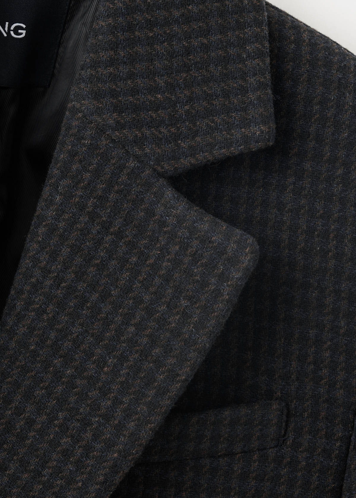Straight-fit double-breasted suit jacket — Blue