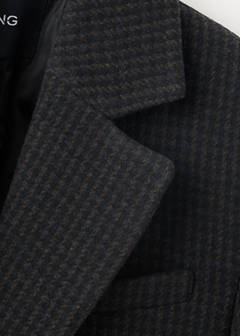 Straight-fit double-breasted suit jacket — Blue 7