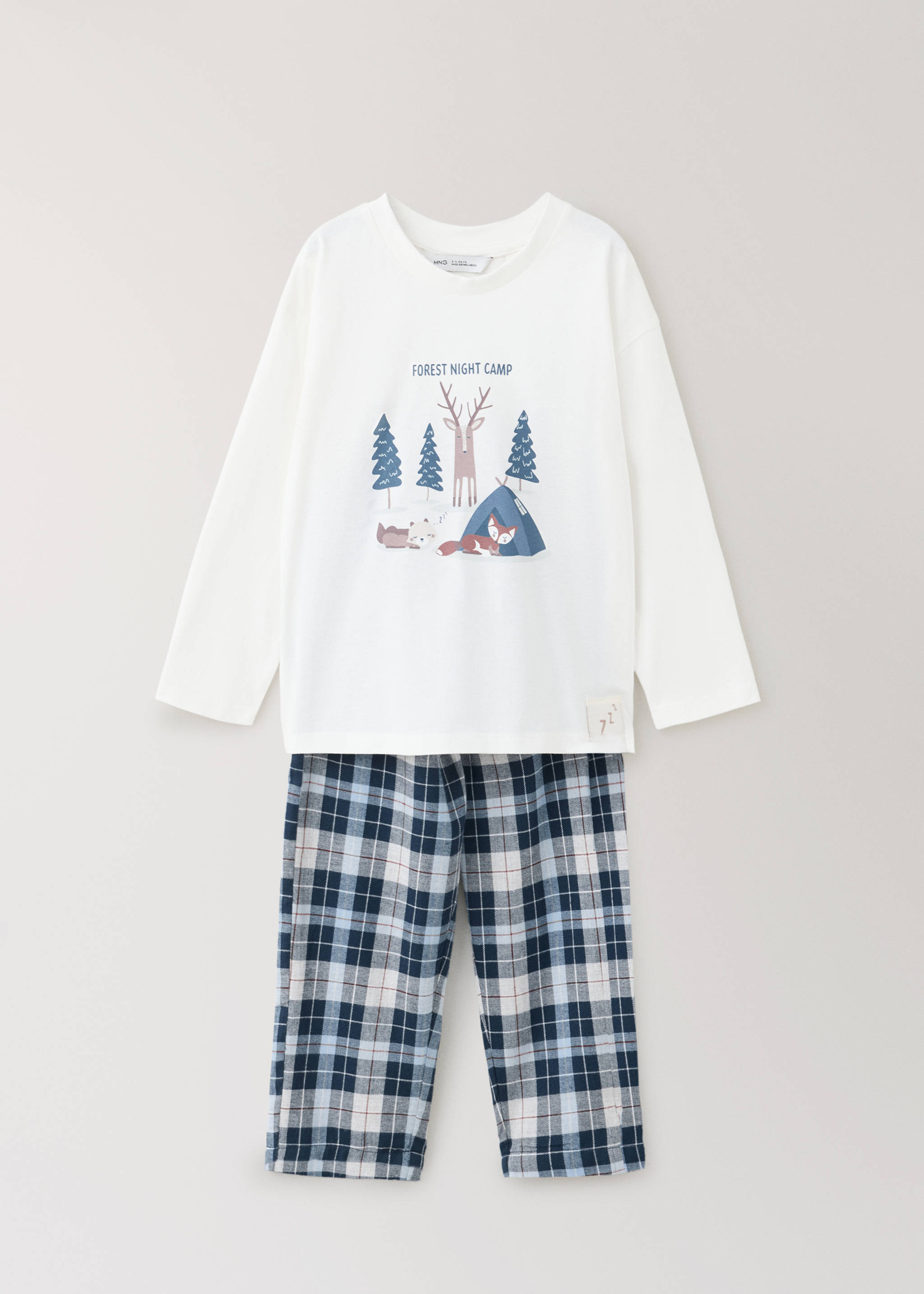 Full checked flannel pyjamas - Article without model